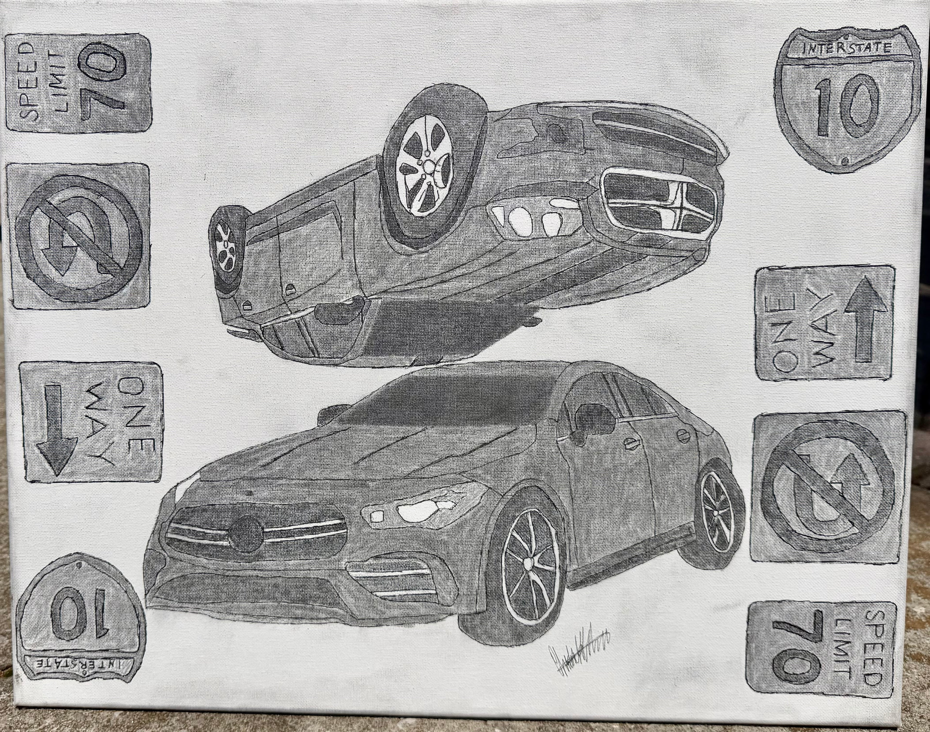 Canvas Graphite Sketch